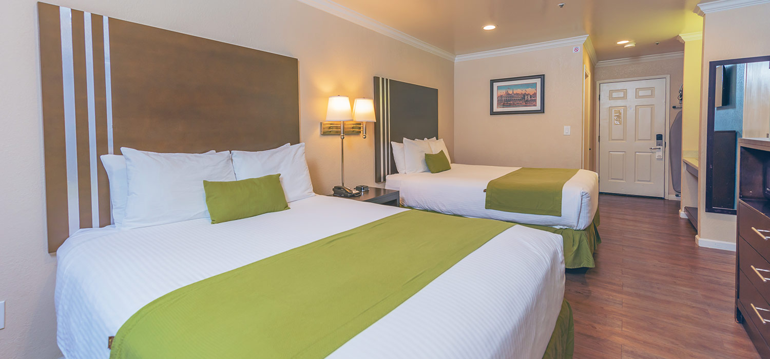 Relax in our well-appointed guest rooms at the Ocean Pacific Lodge